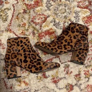 ZARA LEOPARD BOOTIES